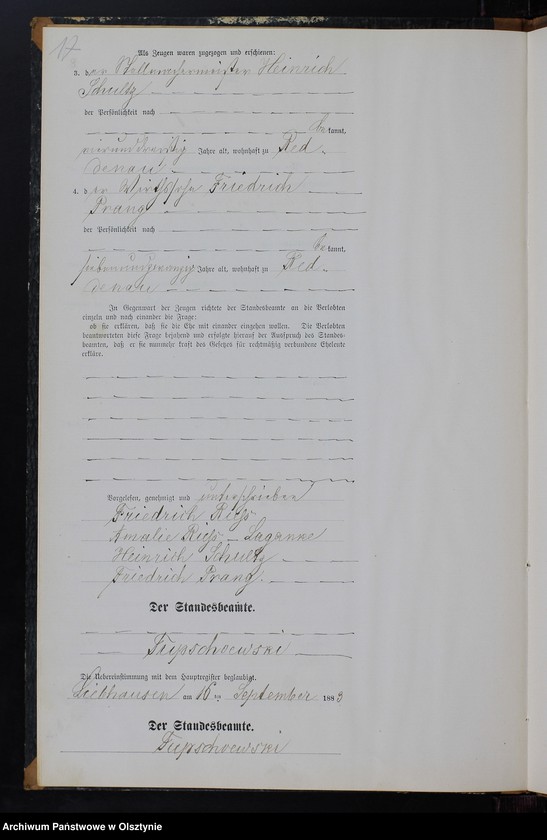 Obraz 19 z jednostki "Heiraths-Neben-Register Nr 1 - 11"