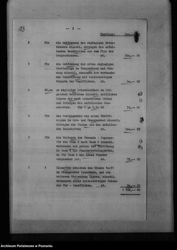 Obraz 17 z jednostki "Bauplätze für die Reichsbauämter, Finanzämter"