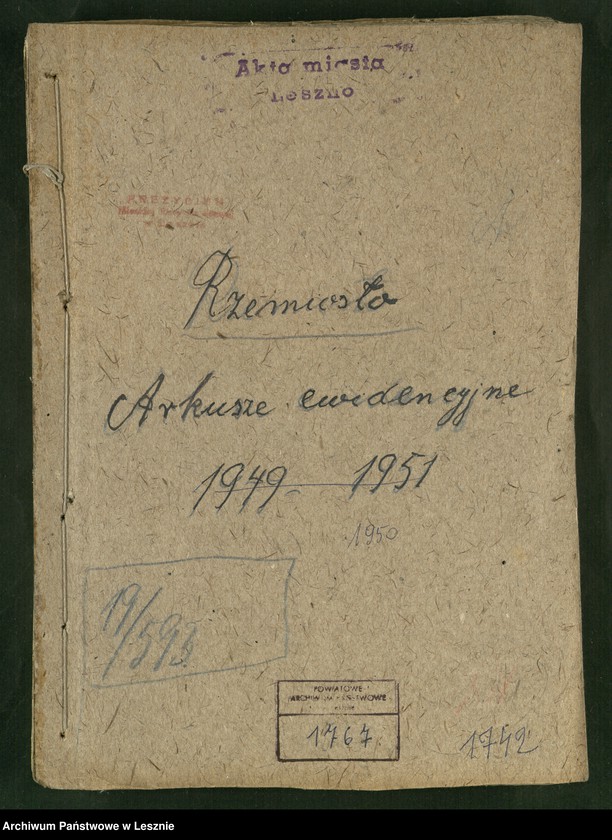 Obraz 2 z jednostki "[Rzemiosło - arkusze ewidencyjne]"