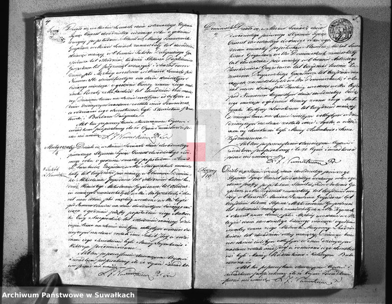 Obraz 5 z jednostki "Duplikat urodzonych, zaślubionych i umarłych parafii Sereje z roku 1827"