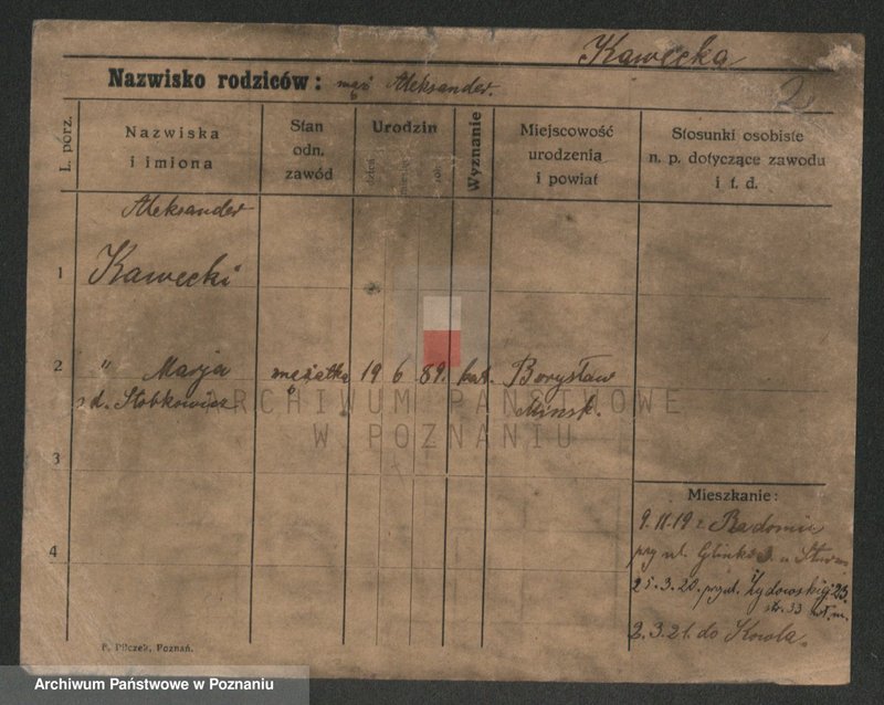 Obraz 2 z jednostki "Kawecki - Kaźmierczak (żonaci)"