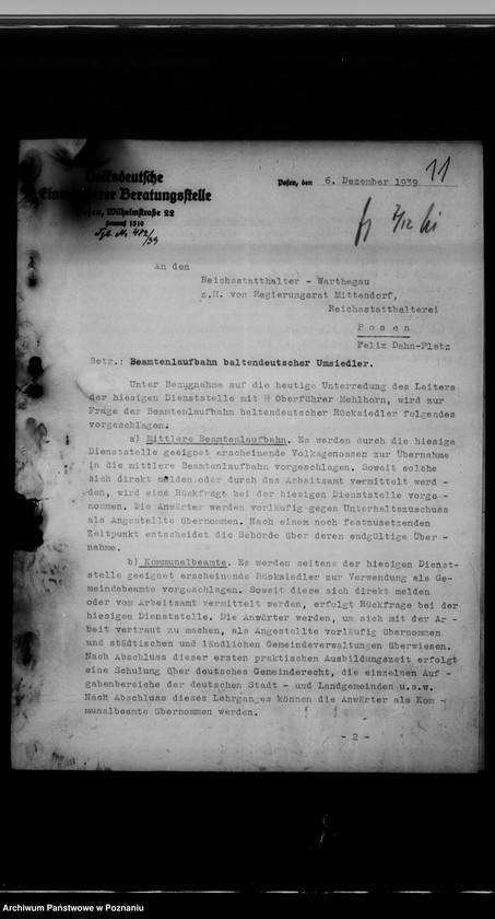 Obraz 15 z jednostki "Beamtenangelegenheiten und Abordnungen. Stadtplanung"