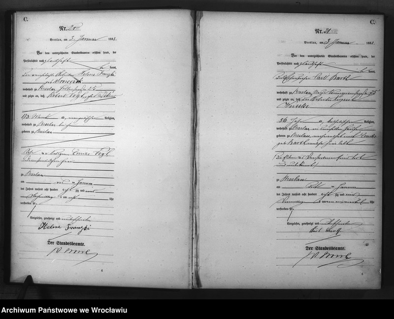 image.from.unit.number "Sterbe-Haupt-Register Breslau II 1881 Band 1"