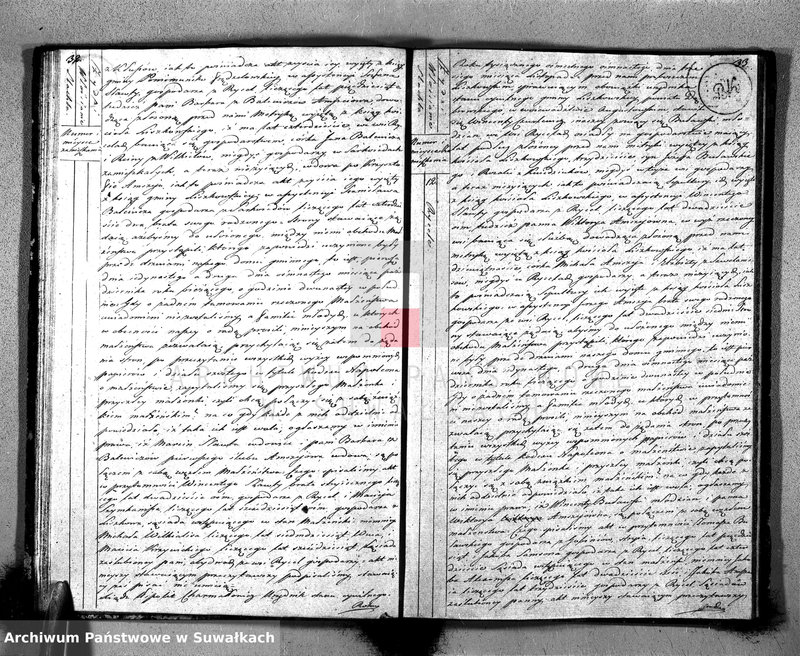 Obraz 19 z jednostki "Księga Aktów Zaślubionych Urzędnika Stanu Cywilnego Gminy Liszkowskiey od 1- go stycznia 1818 roku"