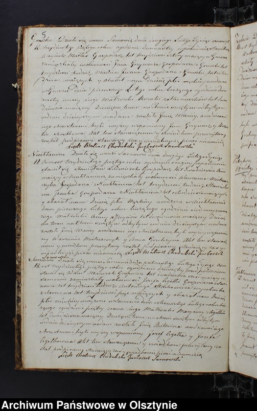 image.from.unit.number "Duplikat Urodzonych Zaslubionych Zmarłych w parafii Sarnowskiey z roku 1835"