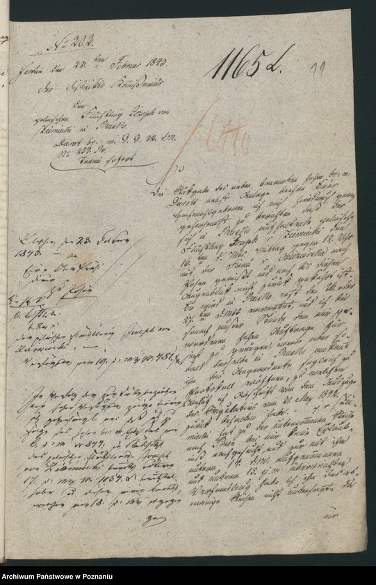 Obraz 15 z jednostki "A. betr. den polnischen Flüchtling Josef von Ziemięcki"