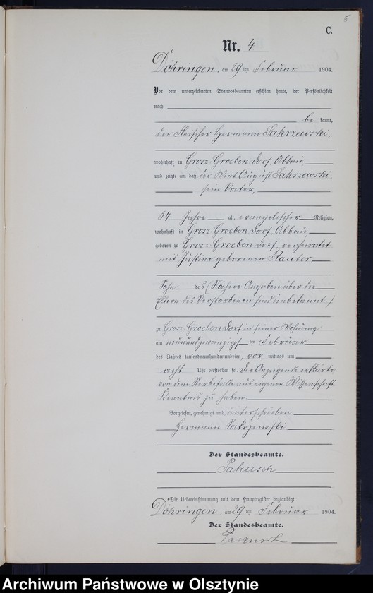 image.from.unit.number "Sterbe-Neben-Register Nr 1 - 28"