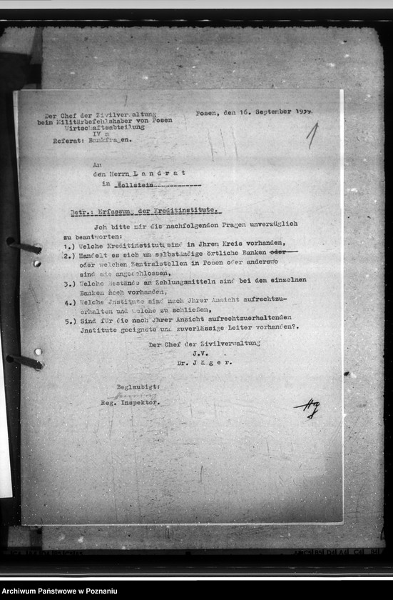 Obraz 5 z jednostki "Sparkassen und Giroverband Wartheland"