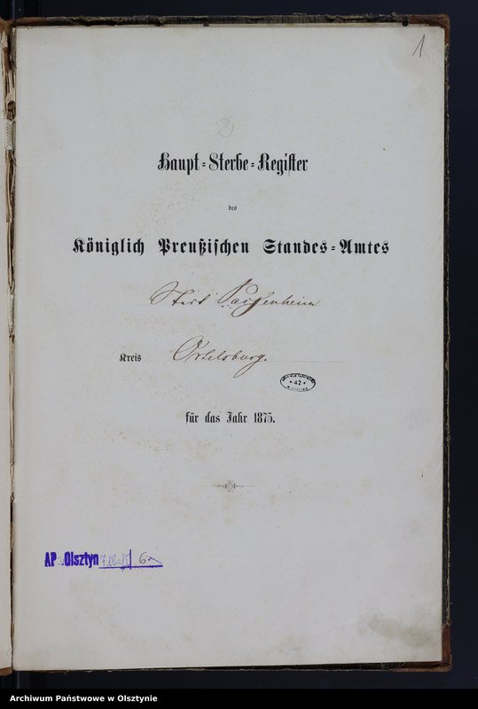 image.from.unit.number "Haupt-Sterbe-Register Nr 1 - 58"