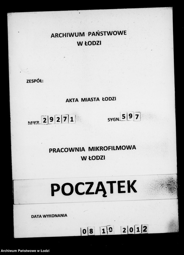 Obraz 1 z jednostki "Akta w przedmiocie osiedlania się cudzoziemców"