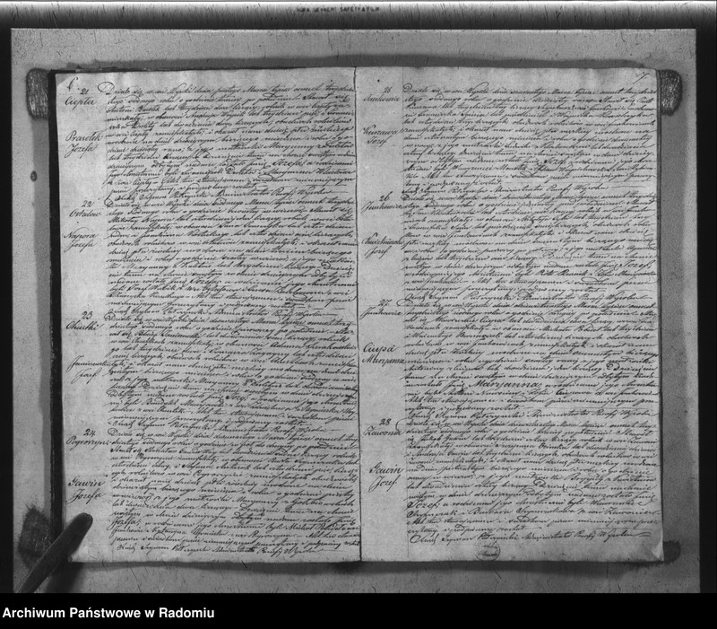 Obraz 6 z jednostki "Książka Duplikat Parafii Wysoka w powiecie Szydłowieckim Obwodzie Opoczyńskim Gubernij Sandomierskiej rok 1837 sporządzona"