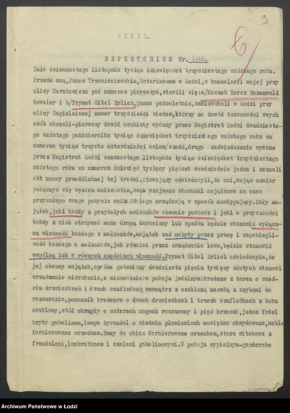 Obraz 11 z jednostki "Moszek Hersz Rozenwald, Lejb Erlich- sprzedaż odpadków włókienniczych"