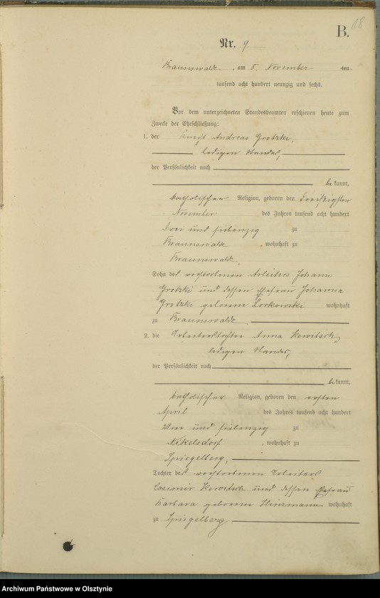 image.from.unit.number "Heiraths-Haupt-Register Nr 1 - 15"