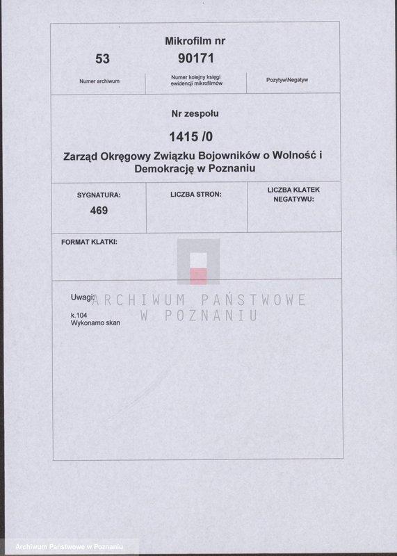 Obraz 2 z jednostki "Życiorysy powstańców wielkopolskich: P - tom Vll /Przeniczny Franciszek - Pyszkowski Feliks/."