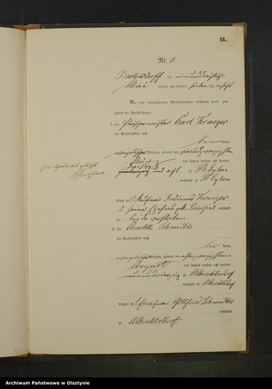 image.from.unit.number "Heiraths-Neben-Register Nr 1 - 9"