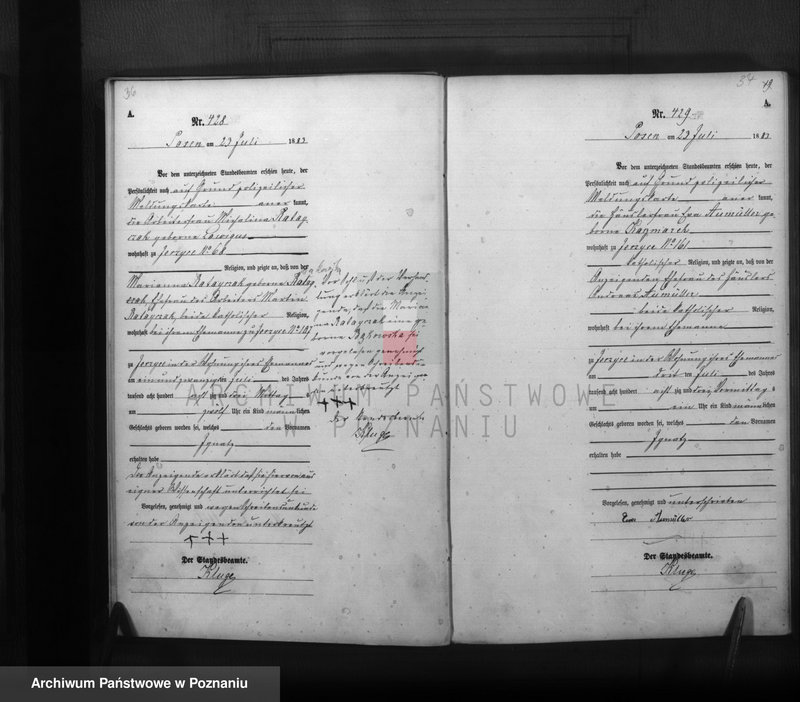 Obraz 20 z jednostki "Księga urodzeń t. II"