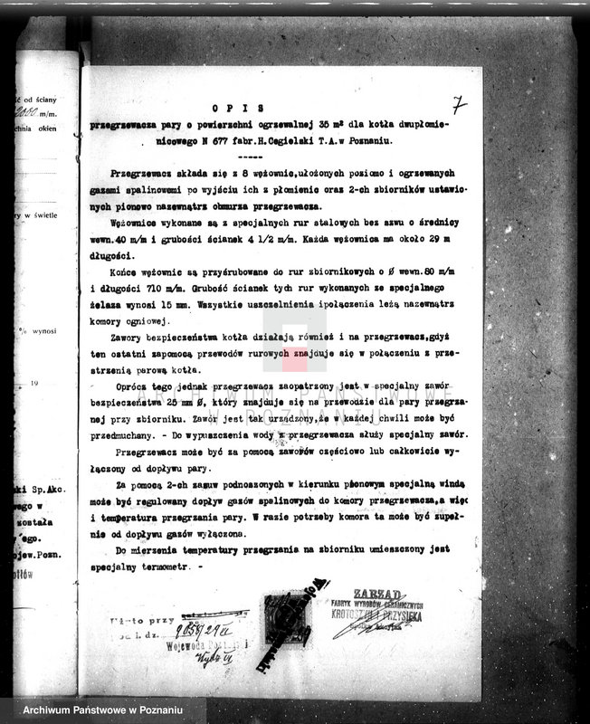 Obraz 11 z jednostki "Fabryka wyrobów ceramicznych Przysieka Stara pow kościański n woj. kotła 6380"