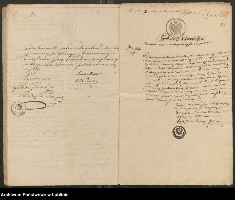 image.from.unit.number "Alegaty do księgi urodzeń, małżeństw i zgonów z 1849 r."