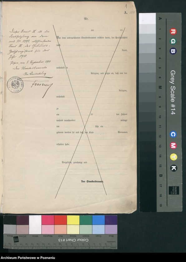 Obraz 3 z jednostki "Księga miejscowa urodzeń tom IV [Rejestr główny urodzeń]"