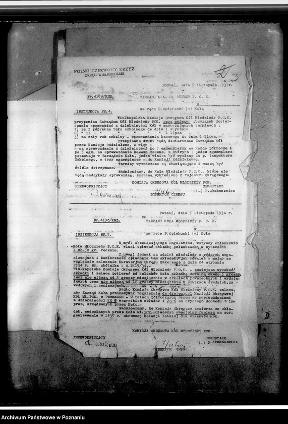 Obraz 7 z jednostki "Sprawozdania z działalności i korespondencja w sprawach organizacyjno-personalnych"