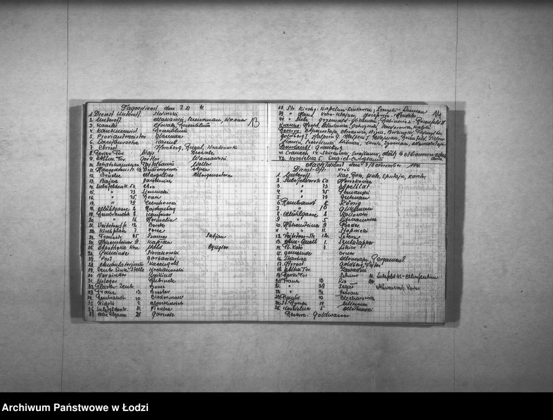 Obraz 11 z jednostki "Dienst-Buch der I Abteilung [Wykazy milicjantów pełniących dyżury w określonym dniu]"
