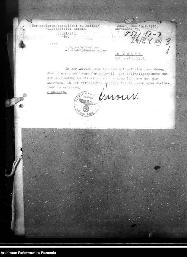 Obraz 5 z jednostki "Baumwell- und Zeollwollgespinnste. Preisbildung"