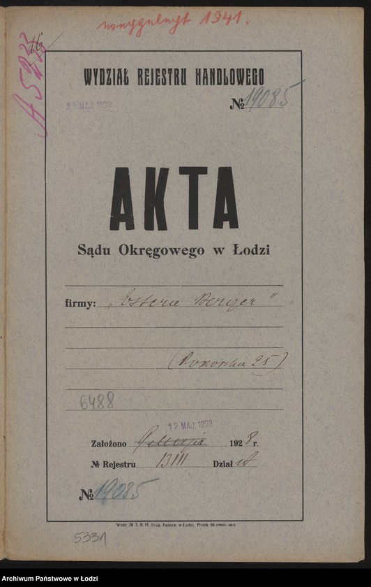 Obraz 2 z jednostki "Estera Berger – sprzedaż nafty"