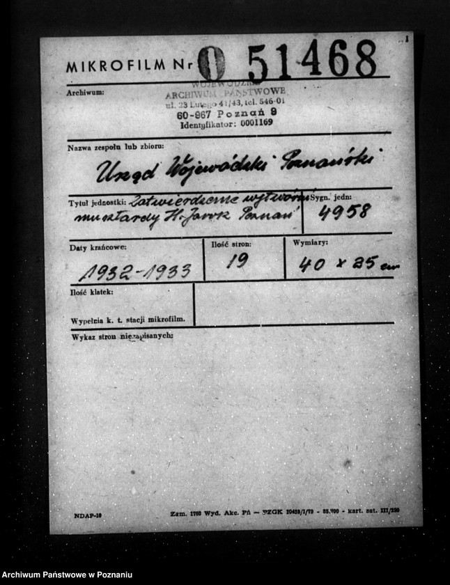 Obraz 2 z jednostki "Zatwierdzenie wytwórni musztardy H. Jarosz Poznań"