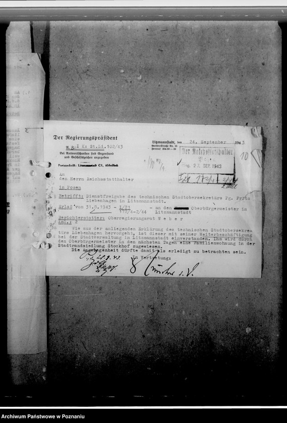 Obraz 15 z jednostki "Leibentragen, Fritz - Stadtobersekretär"