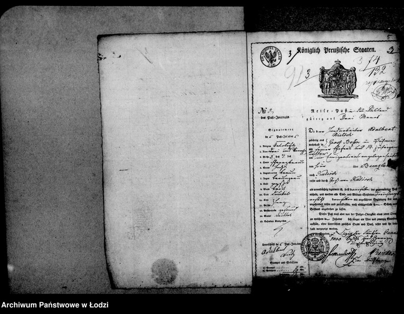 Obraz 8 z jednostki "Akta tyczące się świadectw przesiedleń"