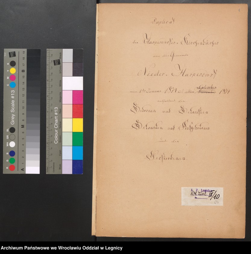 image.from.unit.number "Duplicat der Harpersdorfer Kirchenbücher von der Gemeinde Niederharpersdorf"