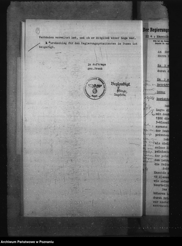 Obraz 17 z jednostki "Abgabe von Lehrkräften an das Generalgouvernement. Förderung volksdeutscher Lehrer"