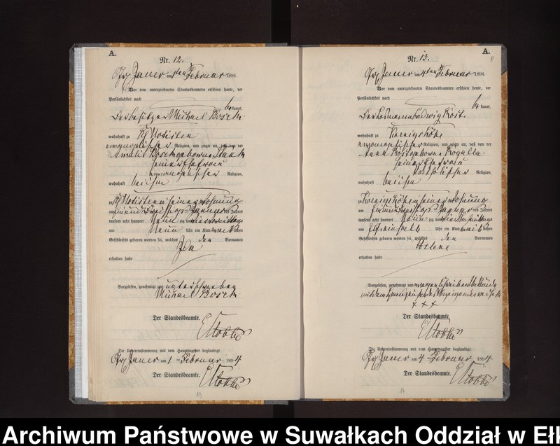 image.from.unit.number "Geburts-Neben-Register des Königlichen Preussischen Standes-Amtes Gr. Jauer Kreis Loetzen"