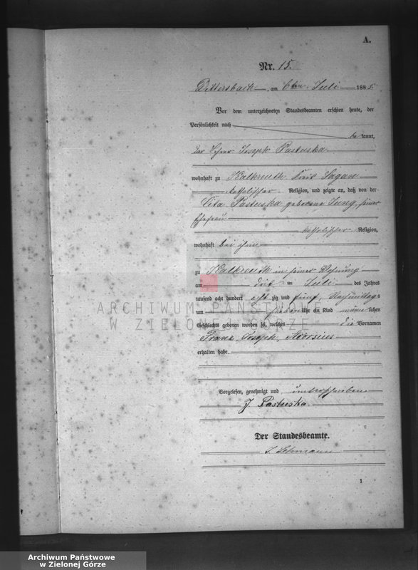 Obraz 18 z jednostki "[Księga aktów urodzeń]"