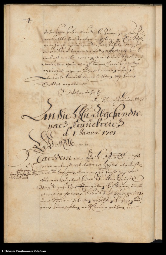 image.from.unit.number "Literae Senatus Civitatis Gedanensis de Anno 1701. Index materiarum Anno 1701 expeditarum. Index literarum Anno 1701 expeditarum [adresatów]"