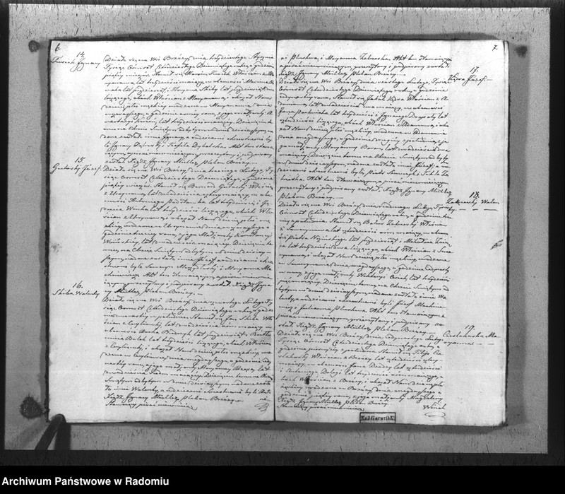 Obraz 6 z jednostki "Duplikat urodzonych, zaślubionych i umarłych parafii Brzóza na rok 1849"