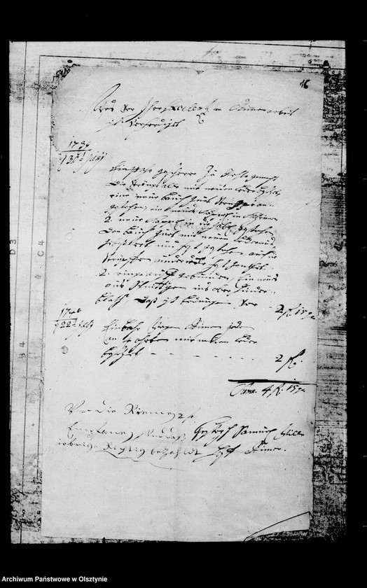 image.from.unit.number "/Schmiede-, Schlosser- u. a. Rechnungen für die Witwe Louisa Maria Gfin Lehndorff geb. v. Wallenrodt/"