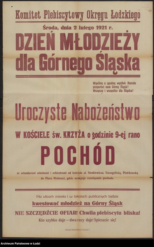 image.from.collection.number "Łódź dla Śląska. W 105. rocznicę plebiscytu z 20 marca 1921 r.111"