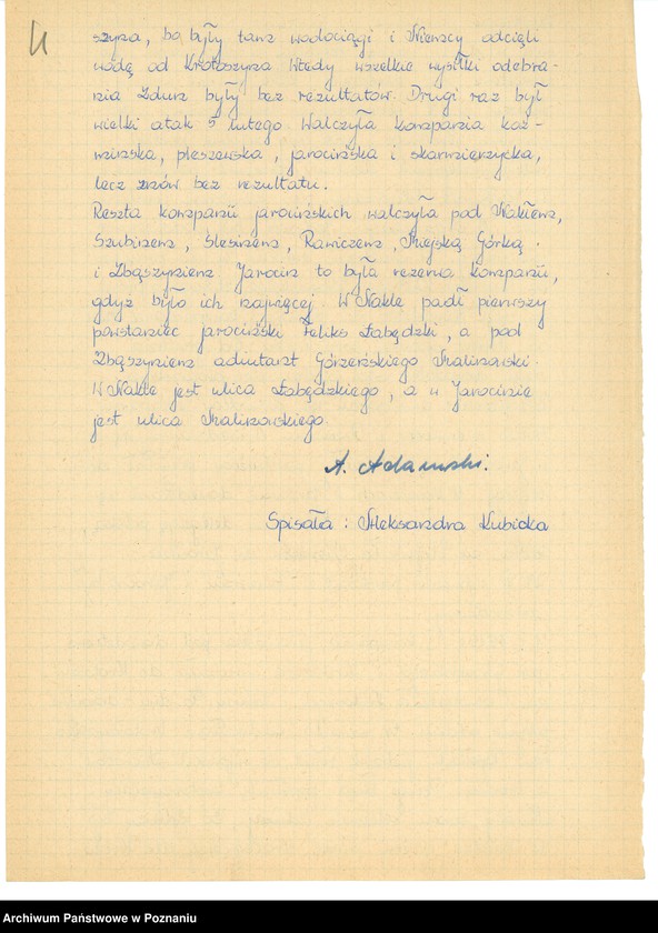 Obraz 15 z jednostki "Relacje i wspomnienia dotyczące powstania wielkopolskiego w Jarocinie i okolicy."