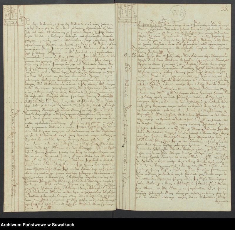 image.from.unit.number "Akta małżeństwa gminy puńskiey od 1-go maja 1811roku do dnia ostatniego grudnia."