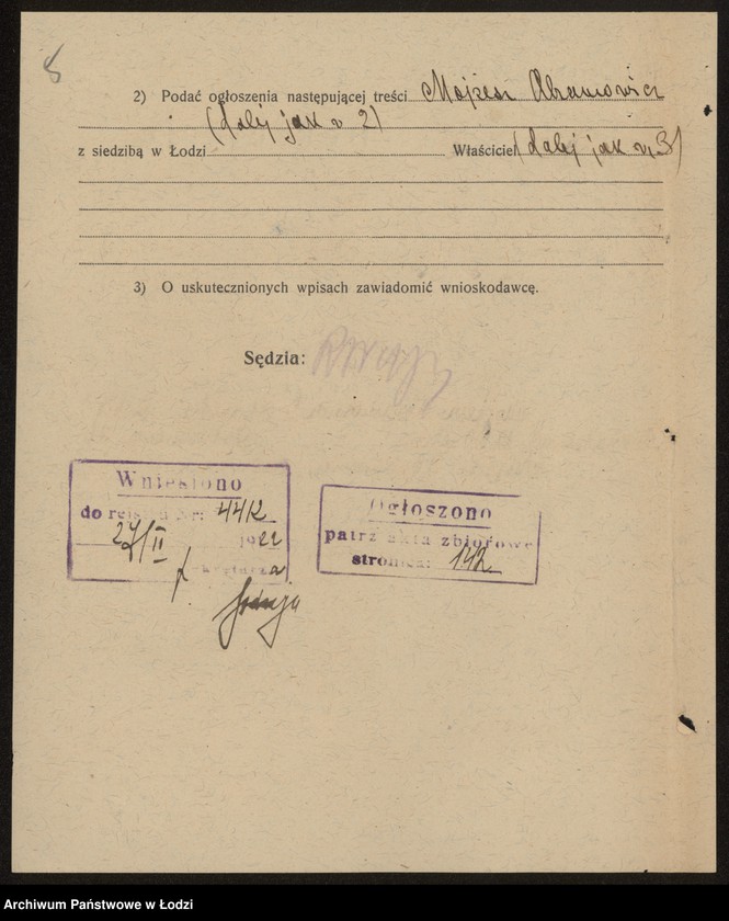 Obraz 7 z jednostki "Mojżesz Abramowicz- sprzedaż mebli"