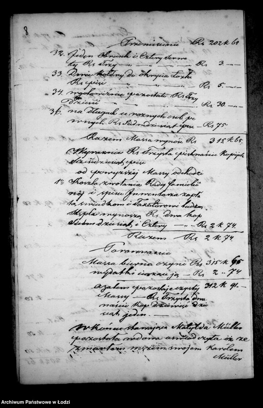 Obraz 12 z jednostki "Akta tyczące się ustanowienia opieki nad nieletnimi Albertyną i Augustą Müller"