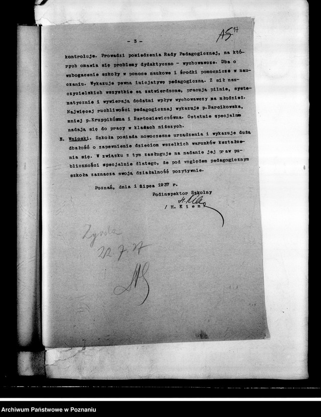 Obraz 20 z jednostki "Prywatna Szkoła Powszechna żeńska Najświętszego Serca Jezusowego- Poznań"