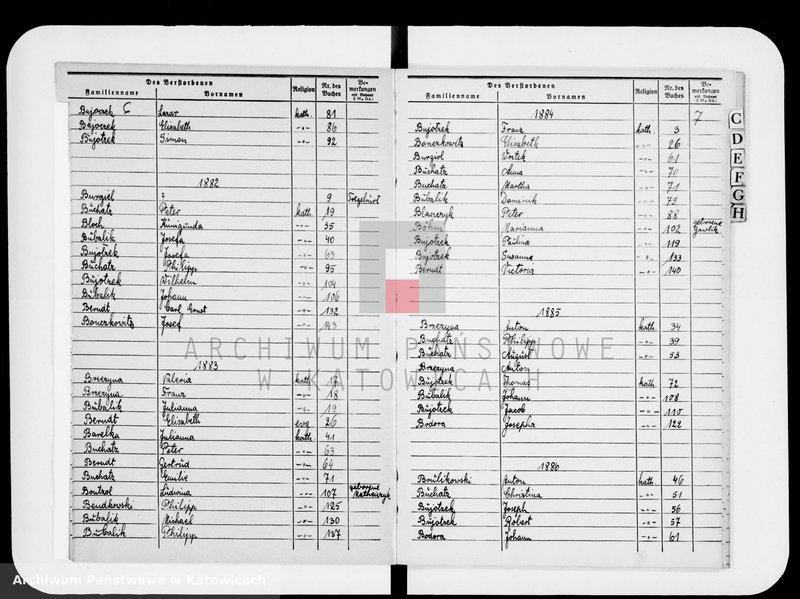 image.from.unit.number "Skorowidz do ksiąg zgonów za lata 1874-1890"