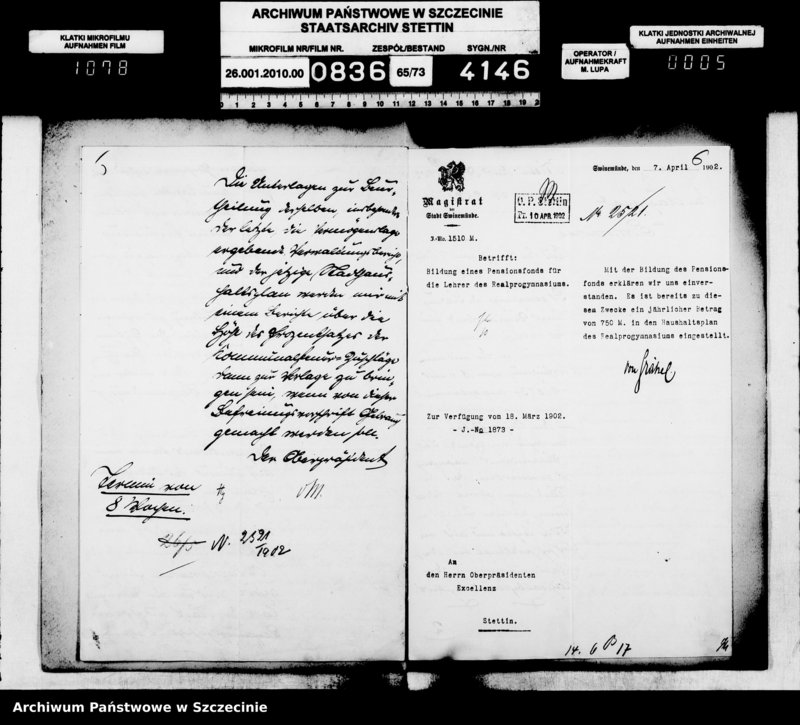 Obraz 6 z jednostki "Das Realgymnasium Swinemünde"