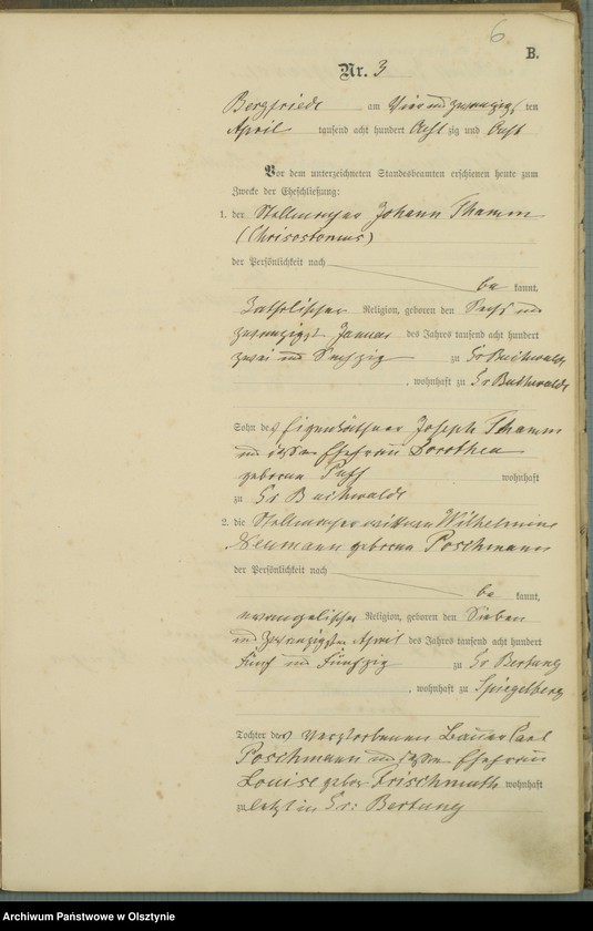 image.from.unit.number "Heiraths-Haupt-Register Nr 1 - 20"