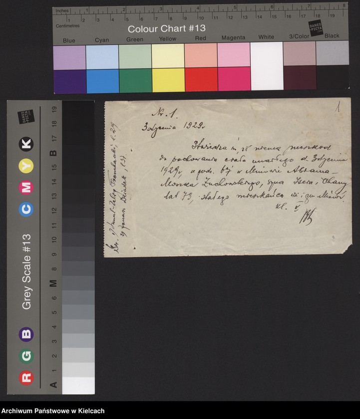 image.from.unit.number "Załączniki do akt zgonu Okręgu Bożniczego Kielce za rok 1929"