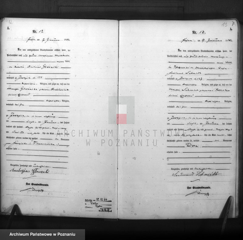 Obraz 8 z jednostki "Księga urodzeń t. I"