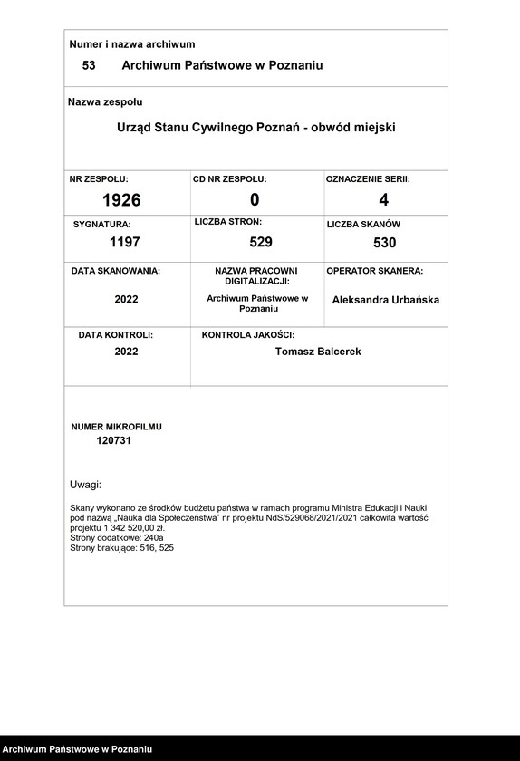 Obraz 1 z jednostki "Die von den Verlobten beigebrachten Urkunden zur Eheschliessung pro 1898"