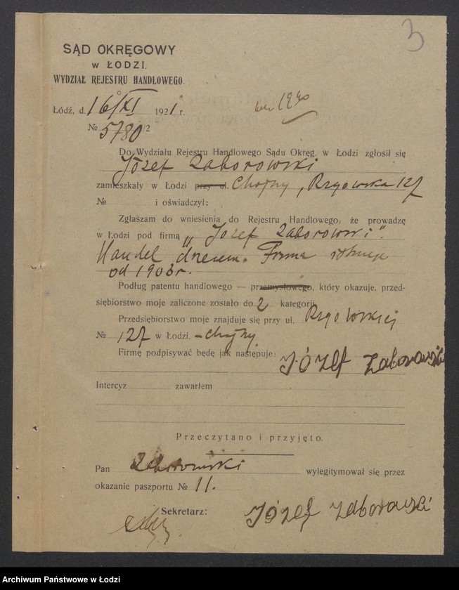 Obraz 5 z jednostki "Józef Zaborowski – handel drzewem"